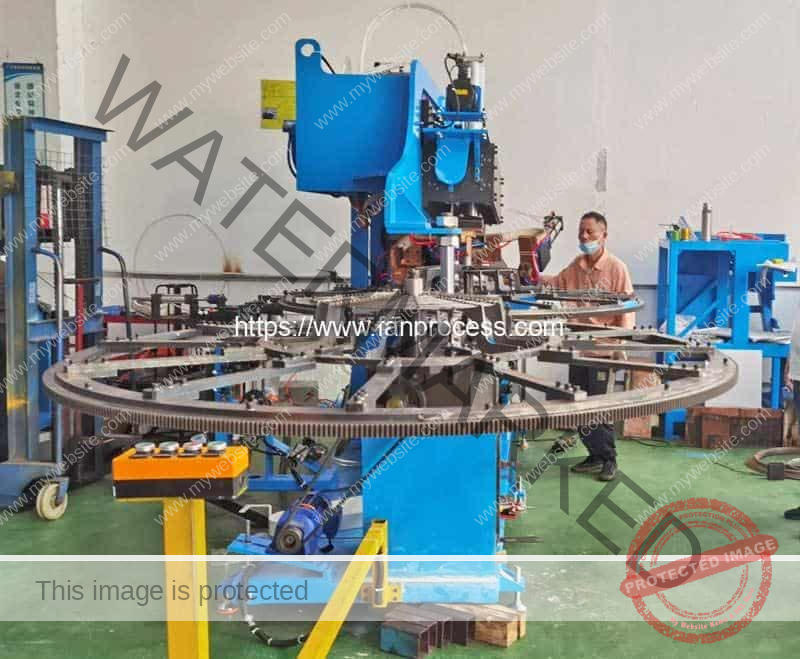 Automatic-Double-Station-Fan-Guard-Bracket-Welding-Making-Machine-with-Clamp-Mold